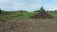 Внесение навоза. Таких куч было шесть на 10-ти сотках.
